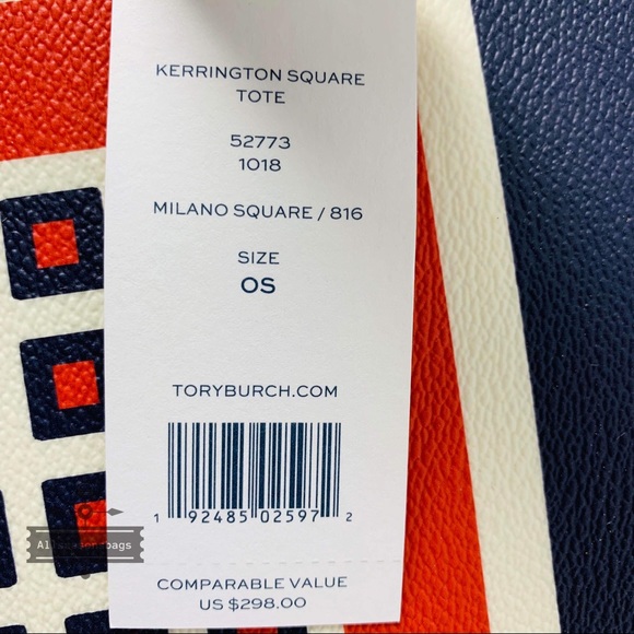 Tory burch Kerrington Milano navy Square Tote Bag - Picture 5 of 6